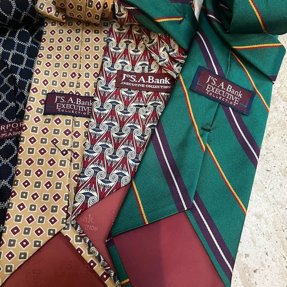 Jos. A. Bank Executive Collection 100% Silk Made in USA Lot of 6 Men’s Neckties - Picture 6 of 9